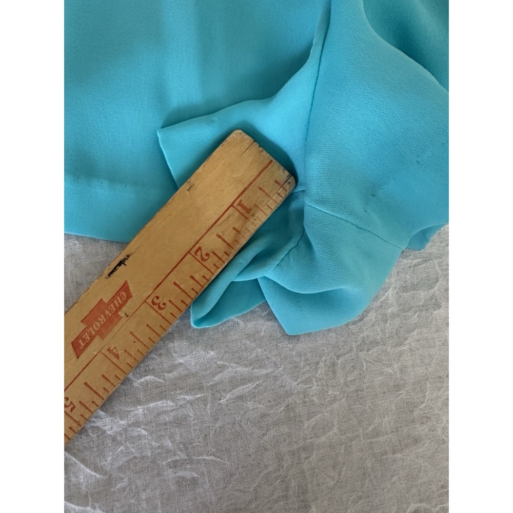 Bebe Women's Blue Romper NWT (Read) Size 4 Adjustable Spaghetti Strap Flowy - Picture 11 of 13